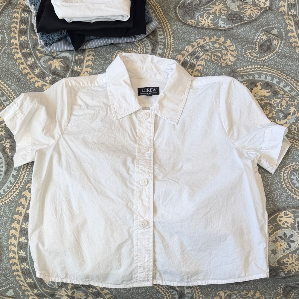 J. Crew White Button Down Shirt